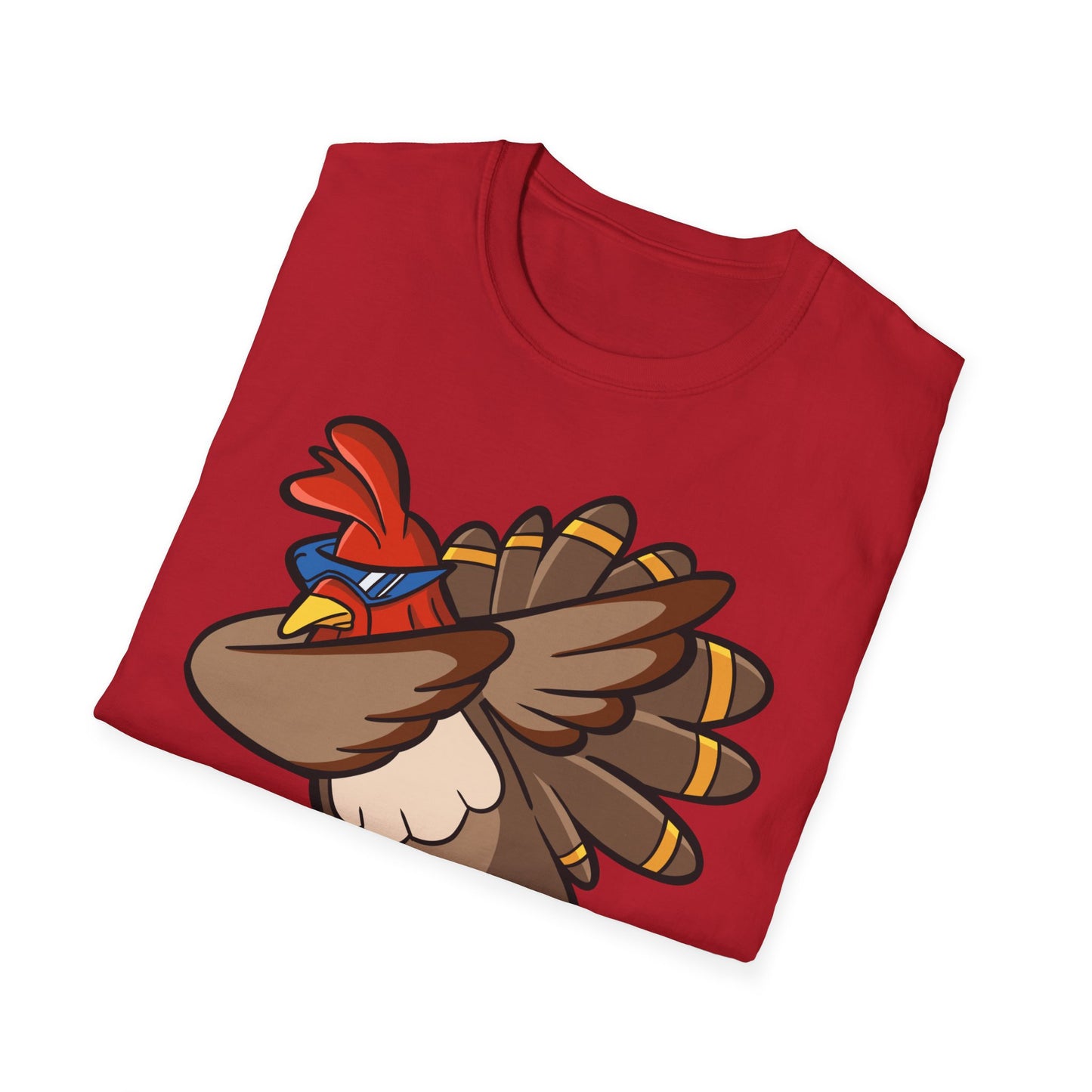 Funny Turkey Dance Unisex Softstyle T-Shirt – Perfect for Casual Wear & Gifts