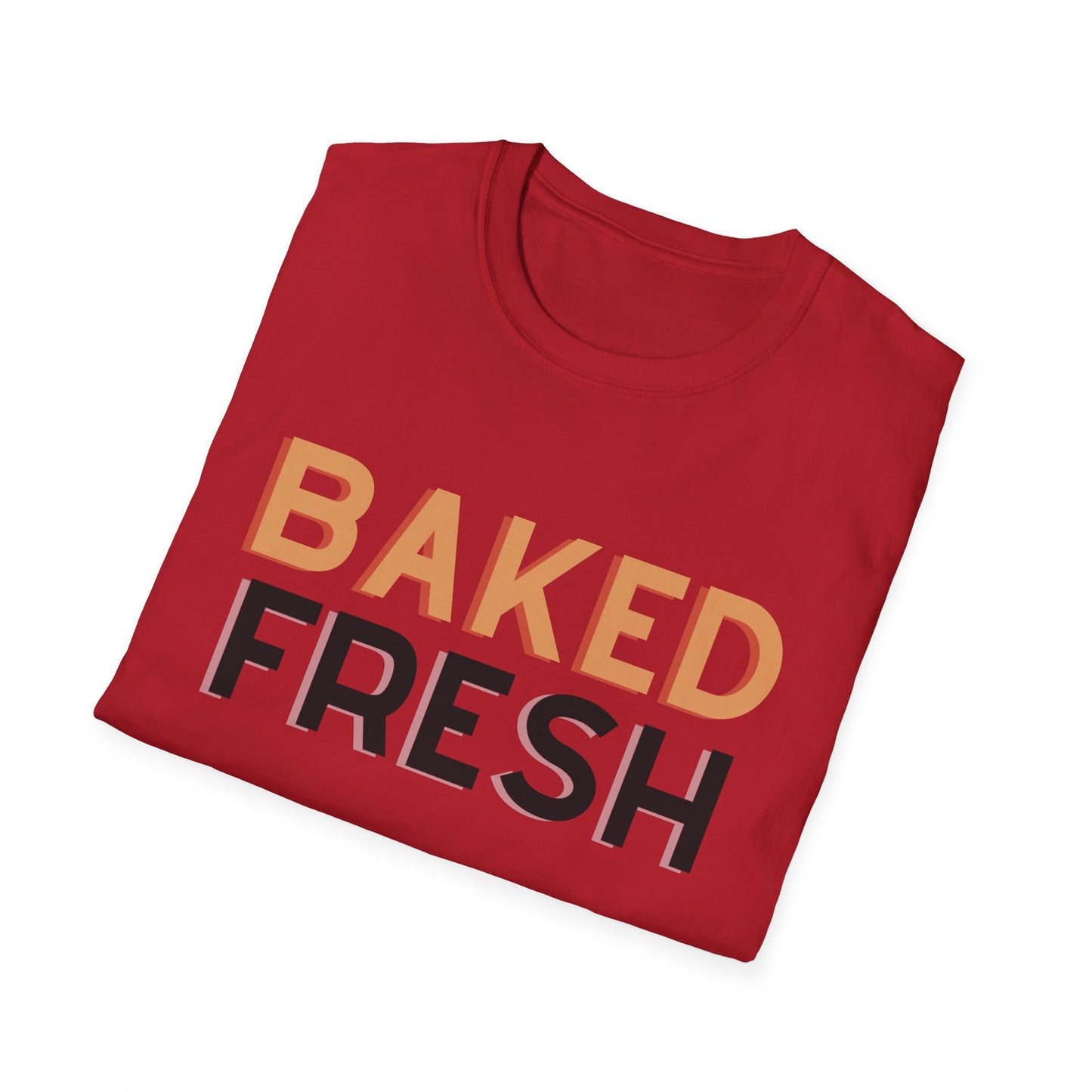 Baked Fresh Unisex Softstyle T-Shirt - Casual Bakery Inspired Tee