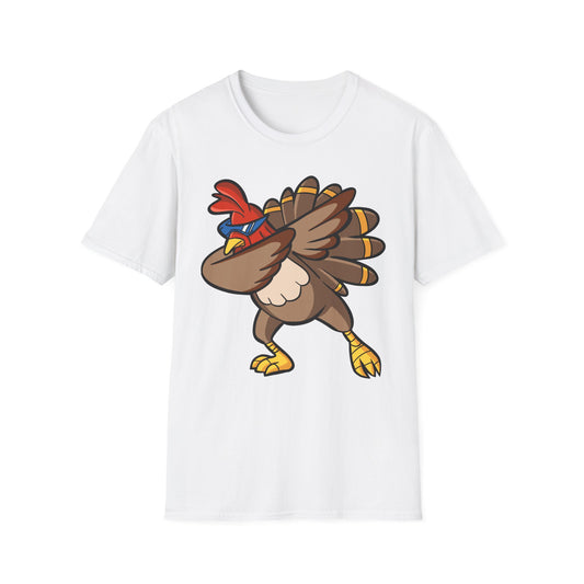Funny Turkey Dance Unisex Softstyle T-Shirt – Perfect for Casual Wear & Gifts